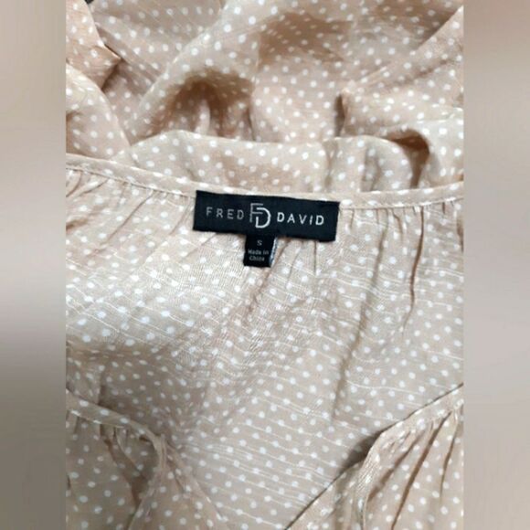 Fred David polka dot blouse - Picture 2 of 4